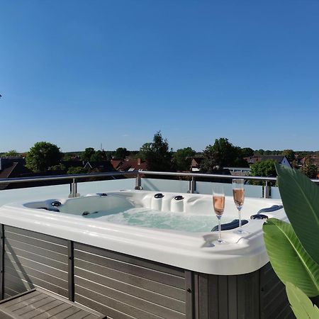 Penthouse Mit Whirlpool Im Herzen Von Niedersachsen Burgwedel  Exterior photo