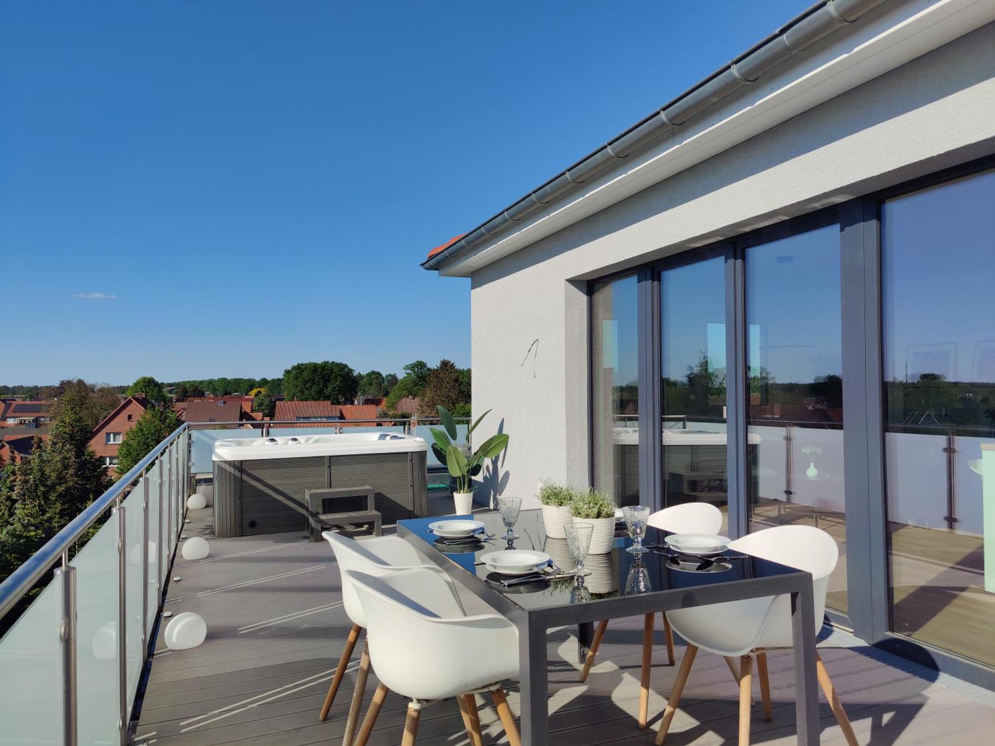 Penthouse Mit Whirlpool Im Herzen Von Niedersachsen Burgwedel  Exterior photo